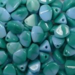 PI-x2142 pinch beads 5×3 mixed greens