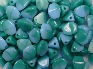 PI-X2142 Mixed Greens Pinch beads. 10 gram