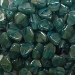 PI-x2144 pinch beads 5×3 aqua picasso melee