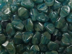 PI-X2144 Aqua Picasso Melee Pinch beads. 10 gram