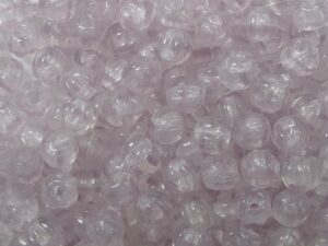 MB-03-26028 Amethyst Crystal Melon Beads 50 Pc. - Afbeelding 1