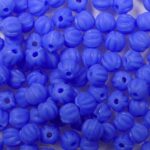 mb-03-33040-84110 3 mm melon beads matte opaque blue