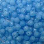 mb-03-63030 3 mm melon beads opaque blue turquoise