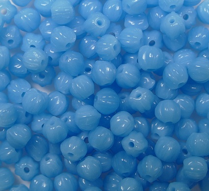 mb-03-63030 3 mm melon beads opaque blue turquoise