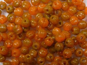 MB-03-S0140 Pumpkin Melon Beads 50 Pc. - Afbeelding 1