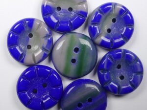 0090420 Blue-Green-Pink Knopen 8 Pc - Afbeelding 1