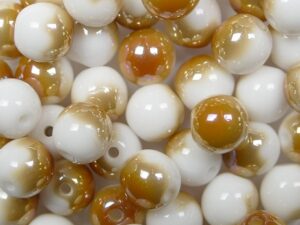 06-R-03000-22501 Opaque White Celsian Round 6 mm. 50 Pc. - Afbeelding 1