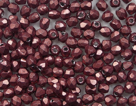 FP1-02-04B01 firepolish 2,5 mm colortrends saturated metallic grenadine