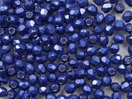 FP1-02-04B05 firepolish 2,5 mm colortrends saturated metallic navy peony