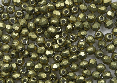FP1-02-04B08 firepolish 2,5 mm colortrends saturated metallic golden lime