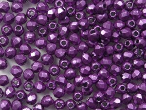 FP1-02-05A10 ColorTrends: Saturated Metallic Spring Crocus Czech Glass Facet Firepolish 2,5mm 100 stuks - Afbeelding 1
