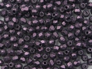FP1-02-79086JT Metallic Suede Pink Czech Glass Facet Firepolish 2,5mm 100 stuks - Afbeelding 1