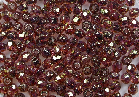 FP1-02-AK00030 firepolish 2,5 mm luster rose gold topaz