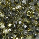 FP1-04-00030-26441 firepolish 4 mm Crystal half Gold