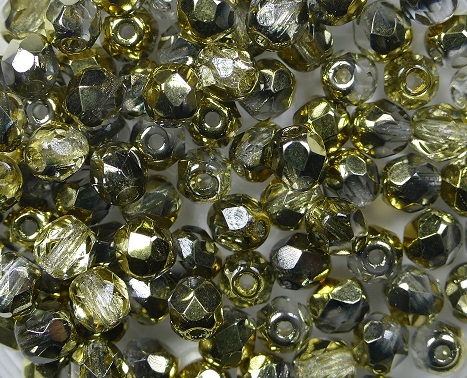FP1-04-00030-26441 firepolish 4 mm Crystal half Gold