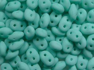 SD-02010-92928 Bondeli Matt Mint Matubo SuperDuo 10 gram - Afbeelding 1
