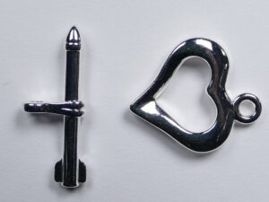 TG26SP Kapittelslot Toggle Clasp Cupido Silver Plated - Afbeelding 1