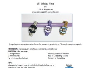 BR Free Pattern with Bridge Beads Li'l Bridge Ring