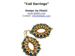 CL Free Pattern with Cali Beads Cali Earrings - Afbeelding 1