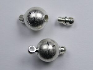 SC8490S Ronde Schroefsluiting Silver Plated - Afbeelding 1