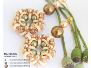 WB Free Pattern with Wheel Beads Romantic Earrings
