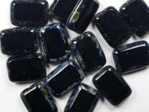 0010497 Jet Travertin Rectangle. 10 Pc. - Afbeelding 1