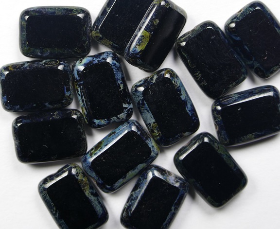 0010497 rectangle 12x8 mm jet travertin