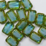 0090422 rectangle 12×8 mm transparent-opal blue-white travertin