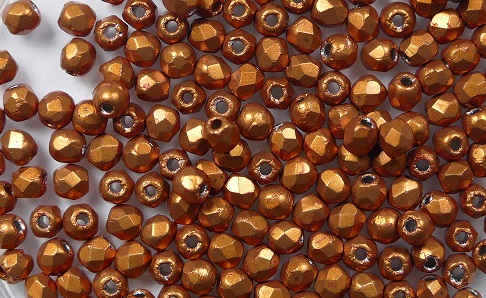 FP1-02-06B06 firepolish 2,5 mm colortrends saturated russet orange