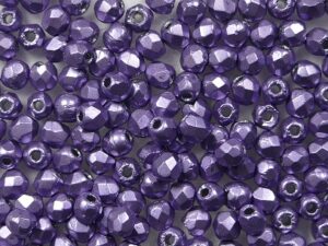 FP1-02-06B08 ColorTrends: Saturated Metallic Crocus Petal Czech Glass Facet Firepolish 2,5mm 100 stuks