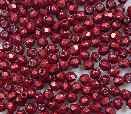 FP1-02-07B09 firepolish 2,5 mm colortrends saturated metallic cranberry
