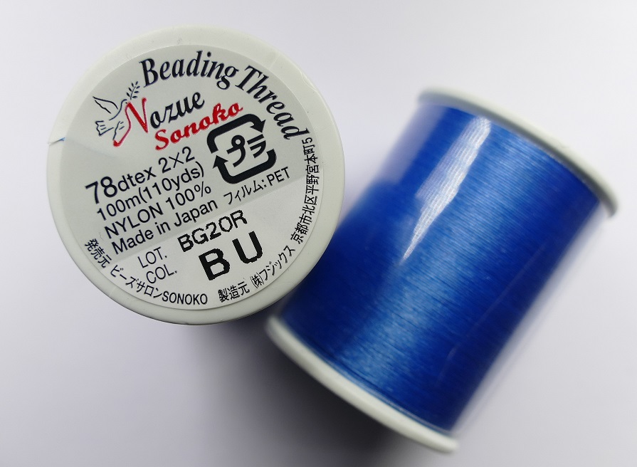 NS78BU nozue sonoko beading thread blue