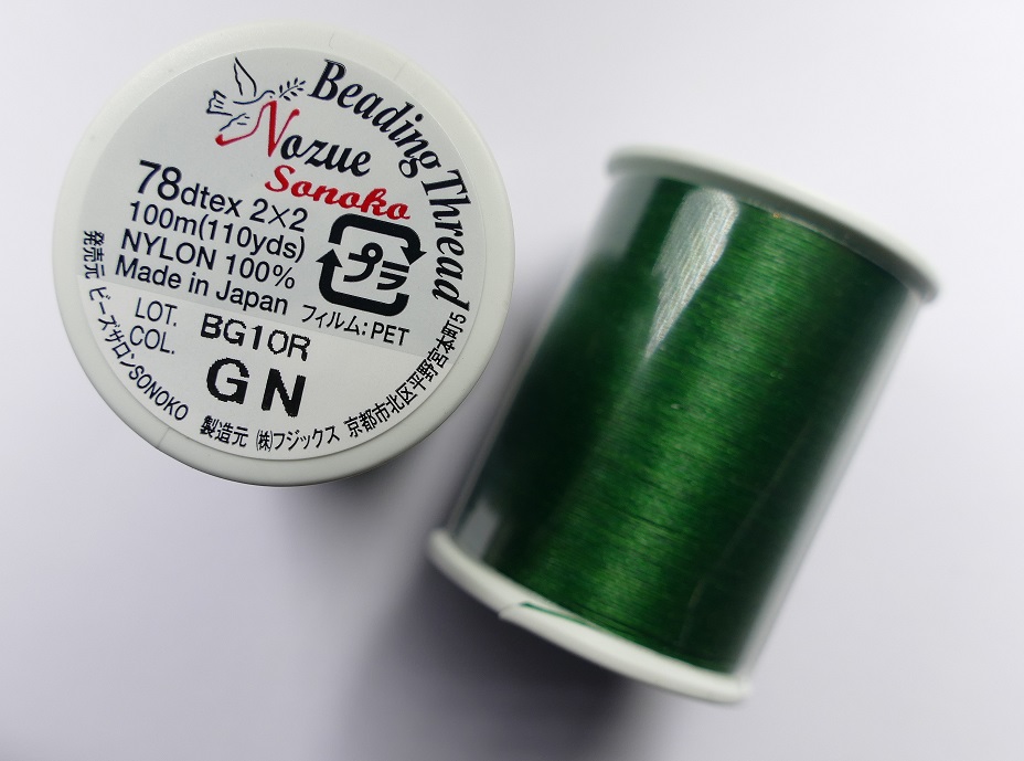 NS78GN nozue sonoko beading thread green