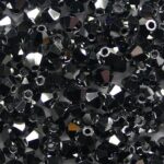 PRBic-03-HEM preciosa bicones 3 mm jet full hematite