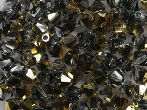 PrBic-04-AU Half Aurum Preciosa Bicones 4 mm 25 stuks - Afbeelding 1