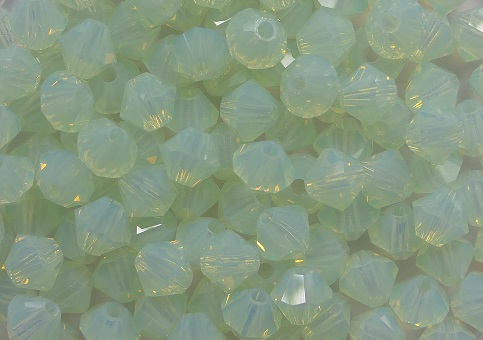 PRBic-04-CHRYSOP preciosa bicones 4 mm chrysolite opal