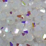 PRBic-04-WHOPAB preciosa bicones 4 mm white opal ab