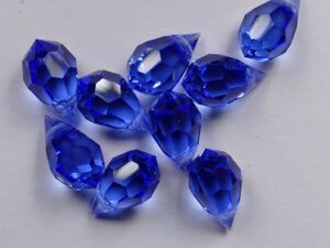 PrD-681-6-SAP Sapphire Preciosa Drop, 6x10 mm - Afbeelding 1