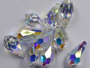 PrD-6,5-CRYSAB Drop, 6.5x13 mm, Preciosa, Crystal AB - Afbeelding 1