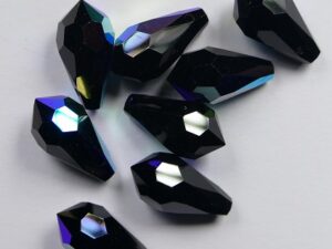 PrD-6,5-JETAB Drop, 6.5x13 mm, Preciosa, Jet AB - Afbeelding 1