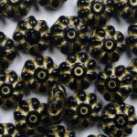 0010498 daisy discs 9 mm jet gold inlay kleurnummer 23980GL