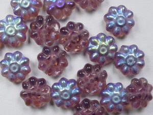 0080704 Amethyst AB Daisy Discs 15 Pc