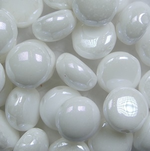 CB-02010-21402 candy beads 8 mm white alabaster iris sfynx color 02010-21402