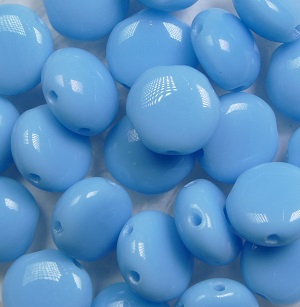 CB-63020 candy beads 8 mm opaque turquoise blue color 63020