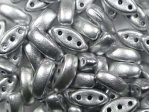 CL-00030-01700 Cali Beads Matte Metallic Silver 20 Pc