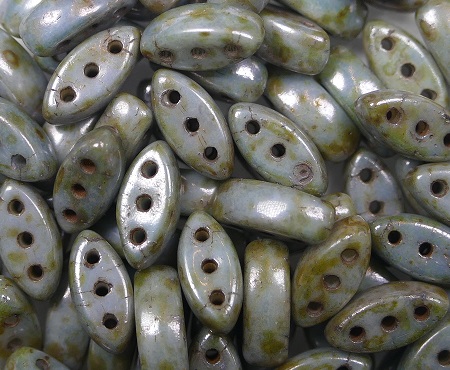CL-03000-65431 cali beads opaque white green blue lazura