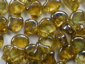 GIN-00030RB Matubo 2 Hole Ginko Bead Crystal- Rembrandt 10 gram