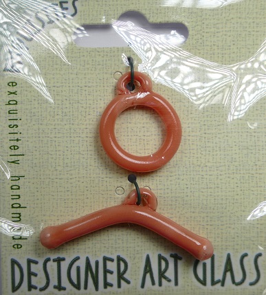 TGL-01-HY glass toggle clasp hyacinth