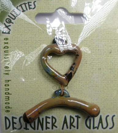 TGL-02-OL glass toggle heart clasp olivine hyacinth