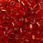 db-8-0043 miyuki delica 8-0 silver lined red kleurnummer 43